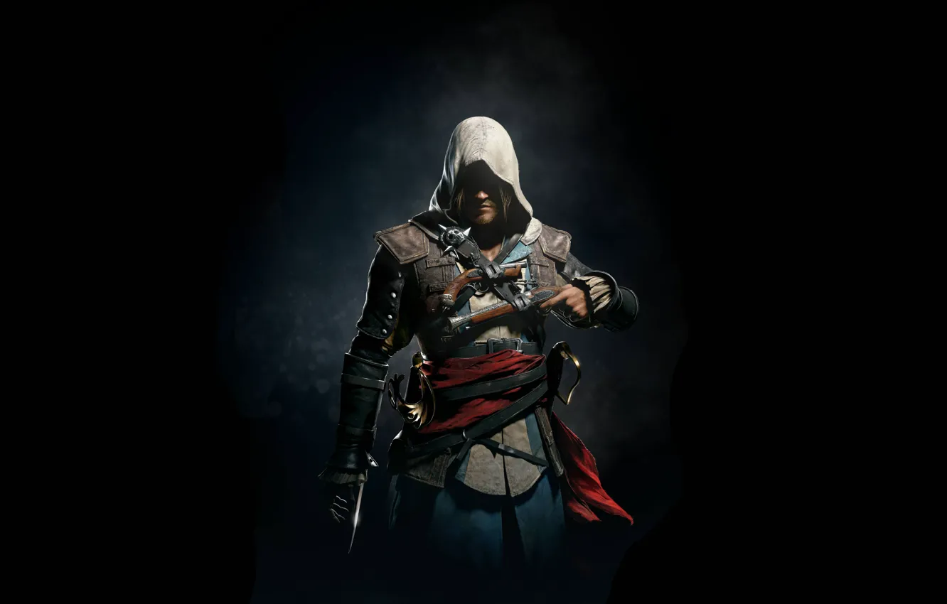 Фото обои пират, Черный Флаг, ассасин, Эдвард Кенуэй, Assassin's Creed IV: Black Flag