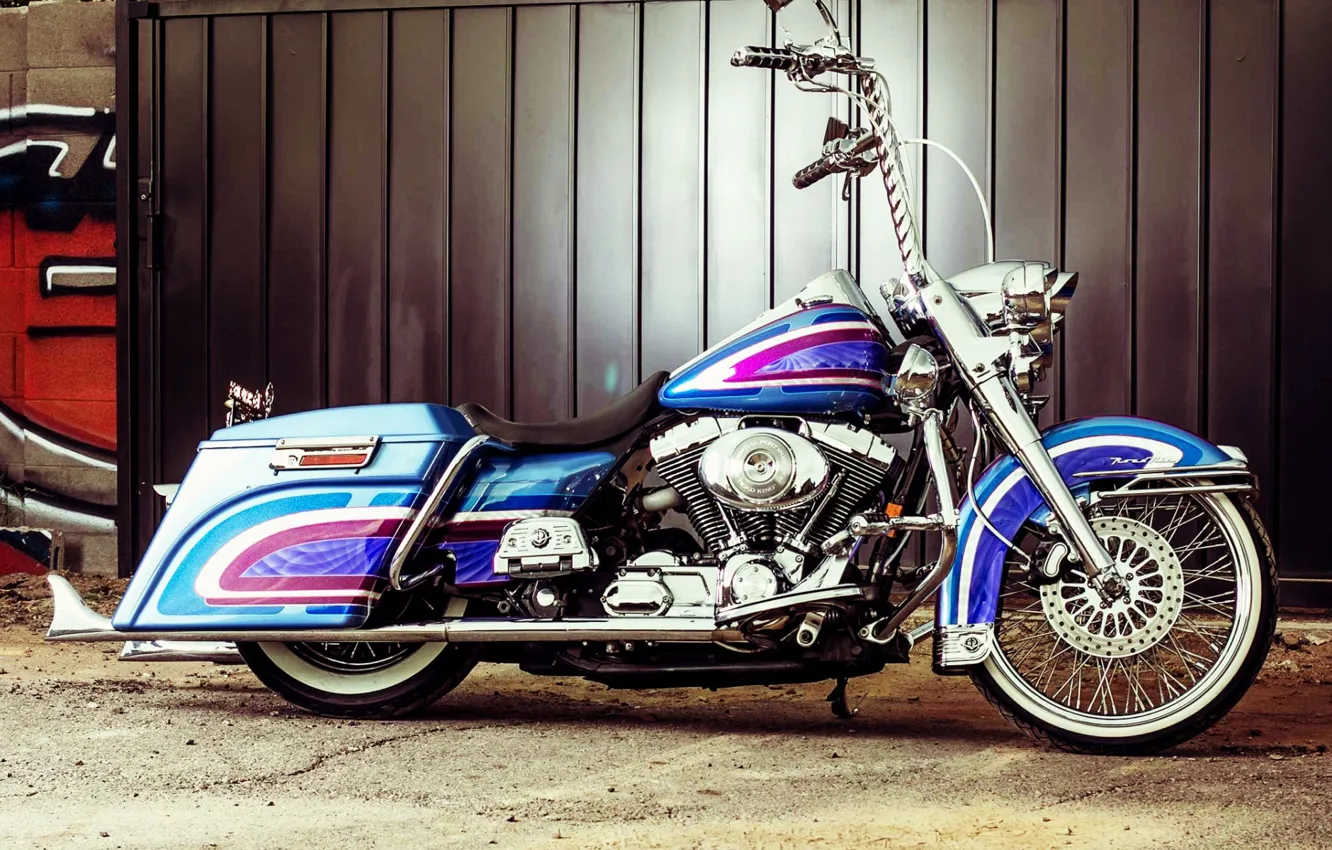 Фото обои Harley-Davidson, Bagger, Custom bike
