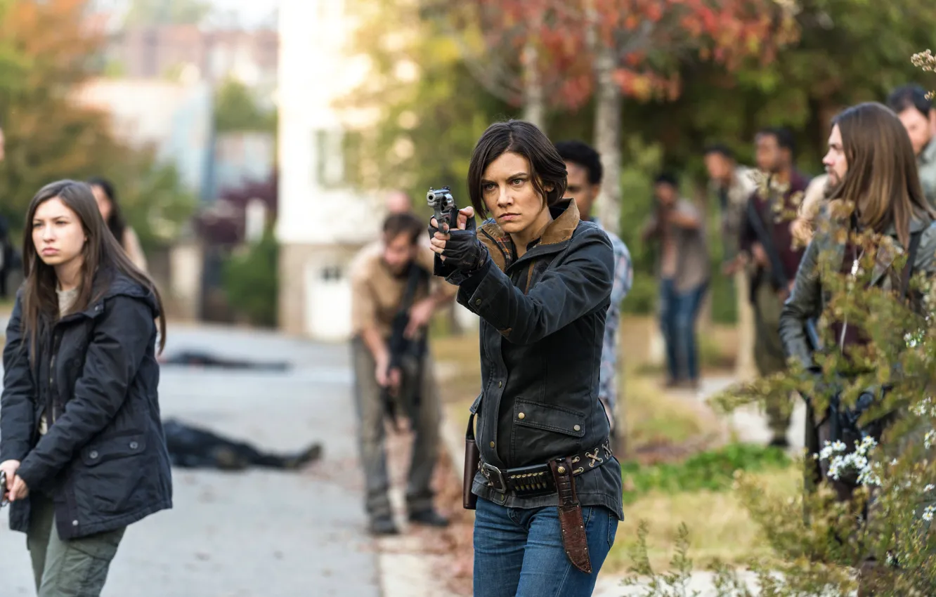 Фото обои 7 сезон, The Walking Dead, ходячие, Lauren Cohan, Maggie Greene, 16 серия