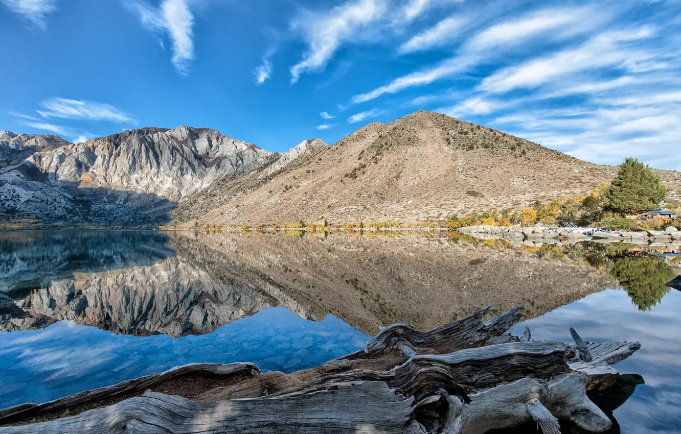 Фото обои пейзаж, горы, California, Convict Lake