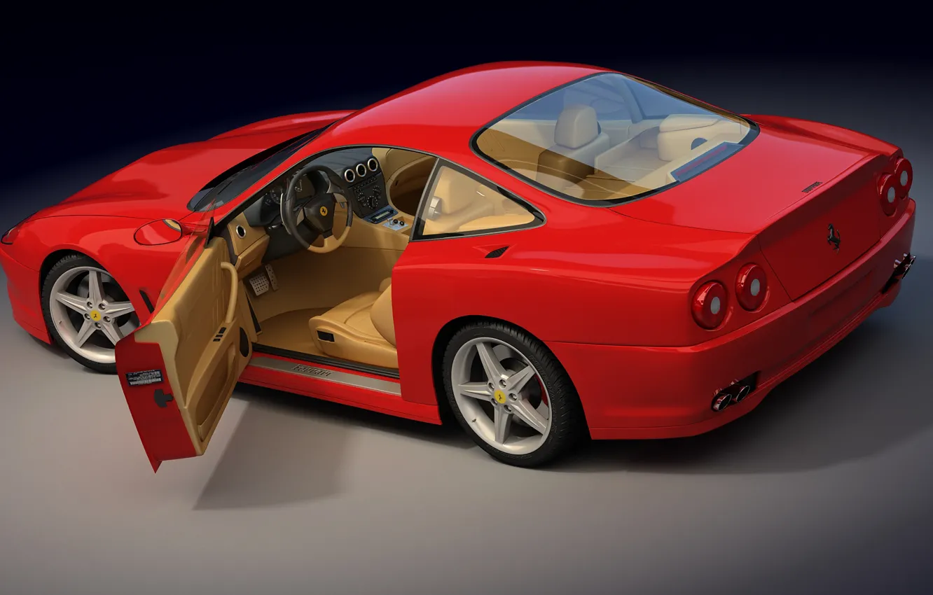 Фото обои Ferrari, открыта, дверка