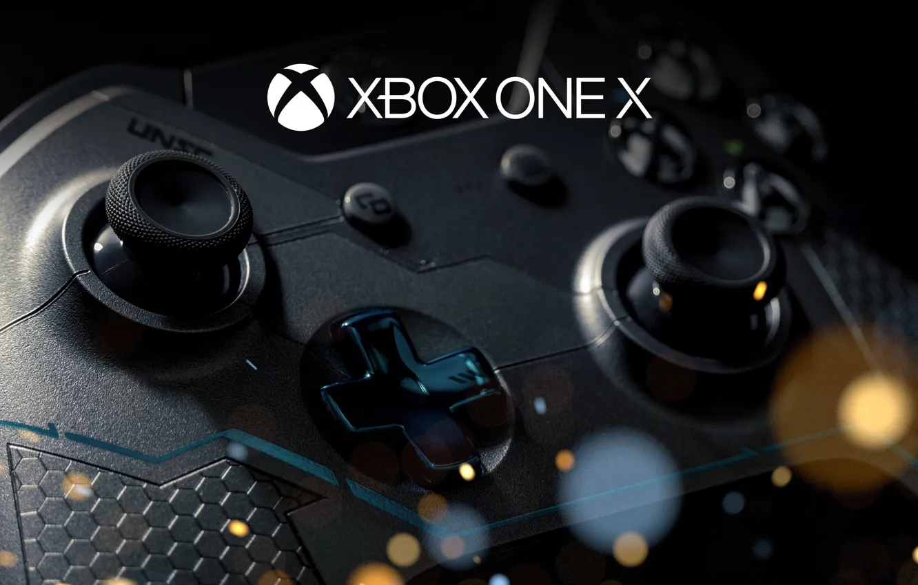 Фото обои Microsoft, control, Xbox, joystick, video game, technology, high tech, Xbox One X