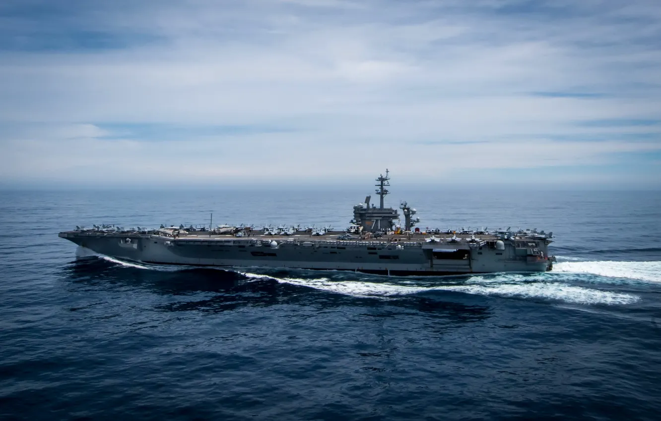 Фото обои армия, флот, aircraft carrier, USS Theodore Roosevelt, CVN 71