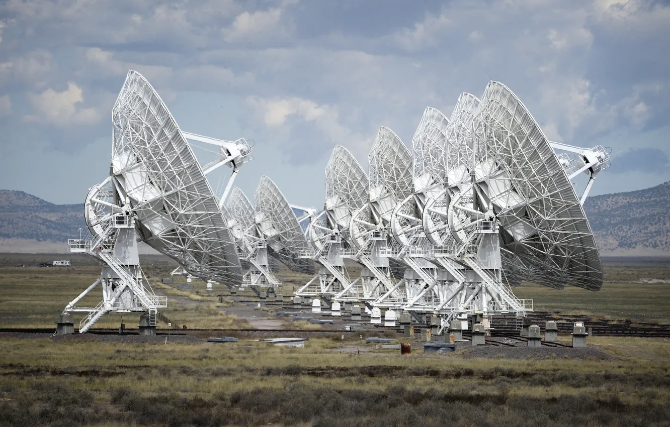 Фото обои небо, антенна, Нью-Мексико, технология, радиотелескоп