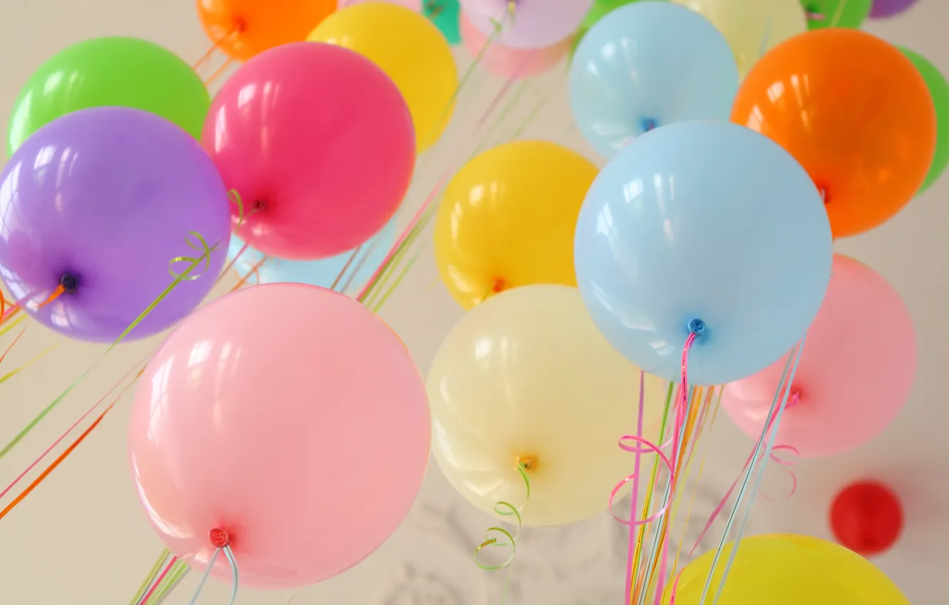 Фото обои лето, счастье, воздушные шары, отдых, colorful, summer, happy, balloon