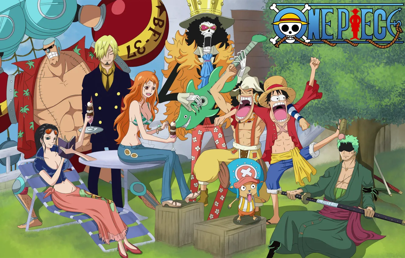 Фото обои music, game, Chopper, One Piece, pirate, anime, Robin, asian