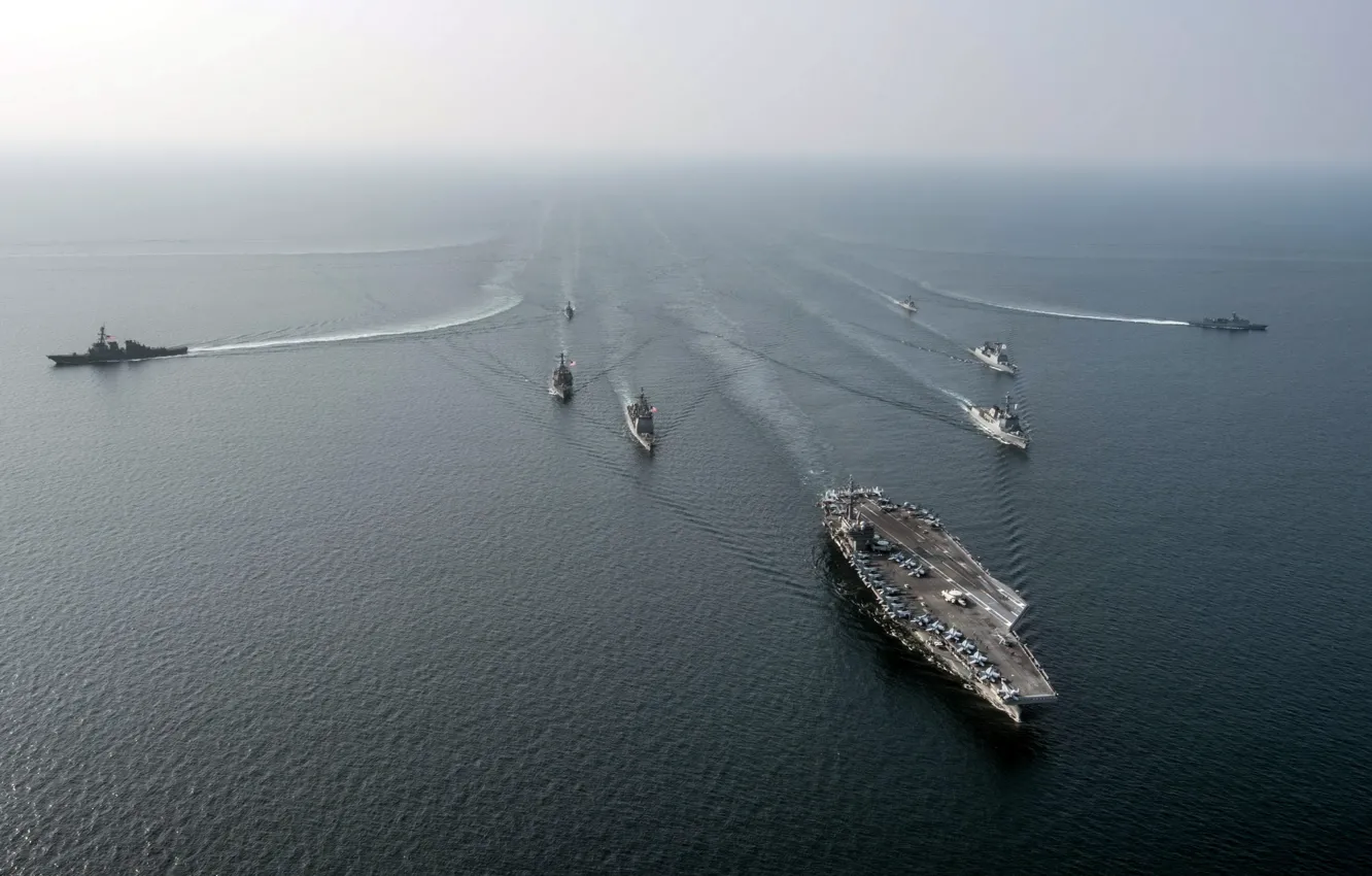 Фото обои корабли, США, флот, USS Ronald Reagan (CVN 76)
