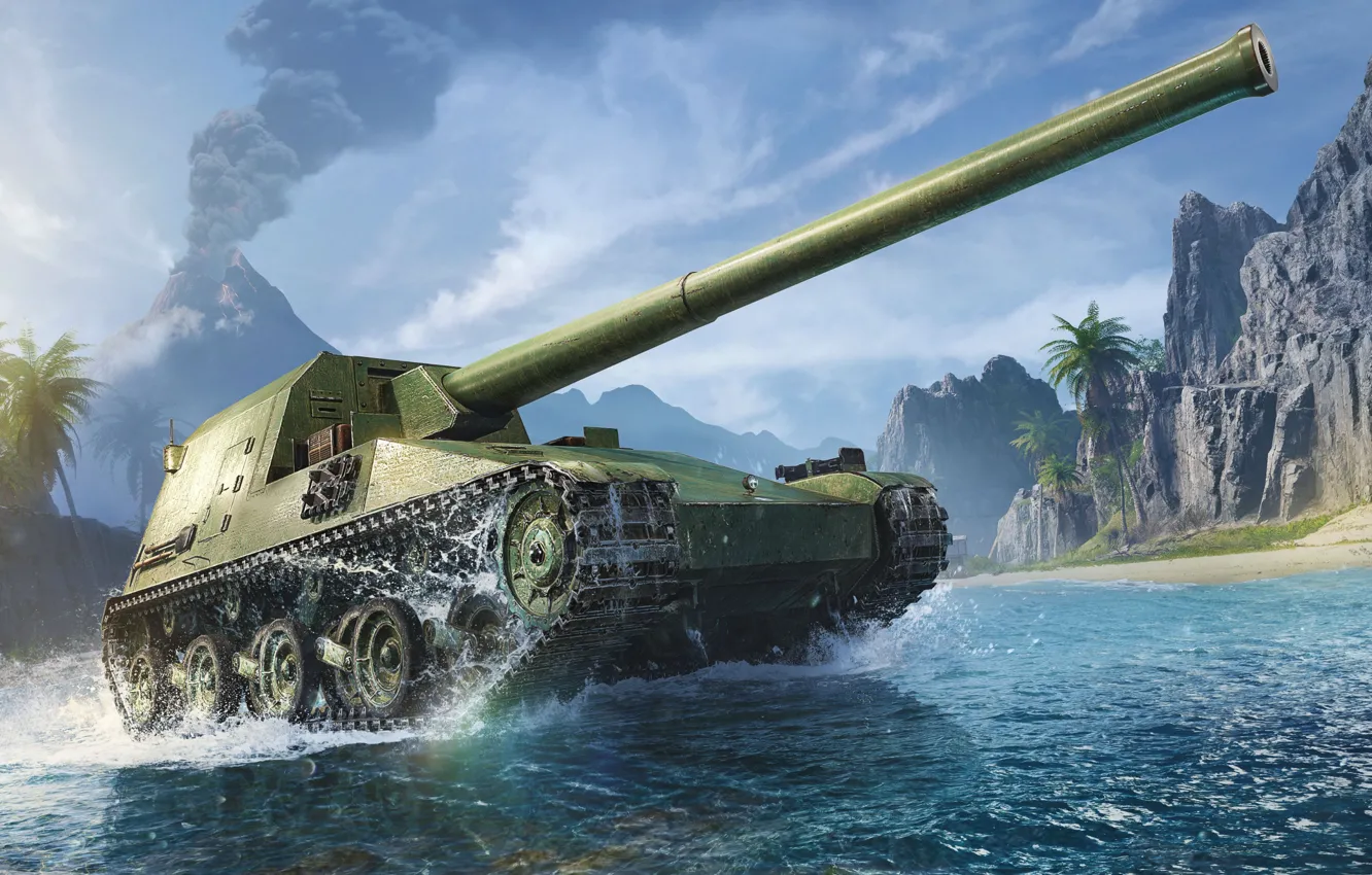 Фото обои Япония, САУ, Game, World of Tanks, ПТ-САУ, Wargaming.net, Persha Studia, Wargaming Chicago-Baltimore