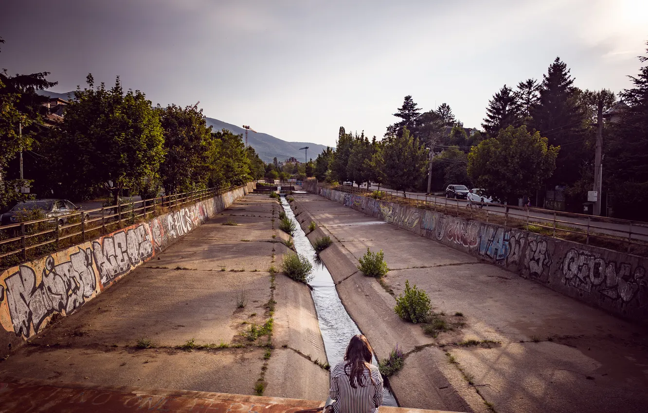 Фото обои city, pavement, canals