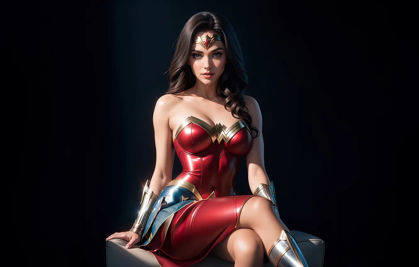 Фото обои look, wonder woman, iconic