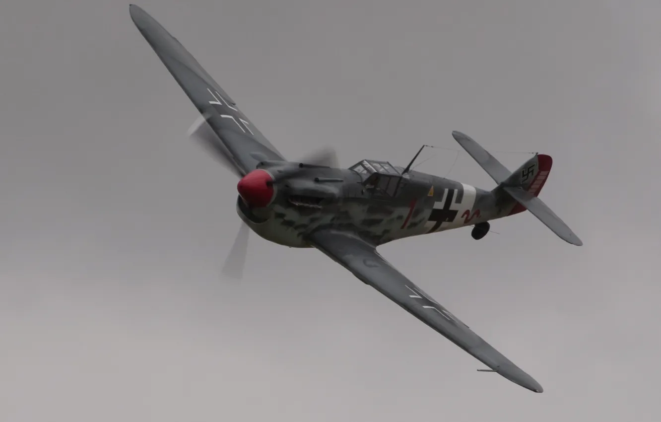 Фото обои Bf 109, flying, Messerschmitt