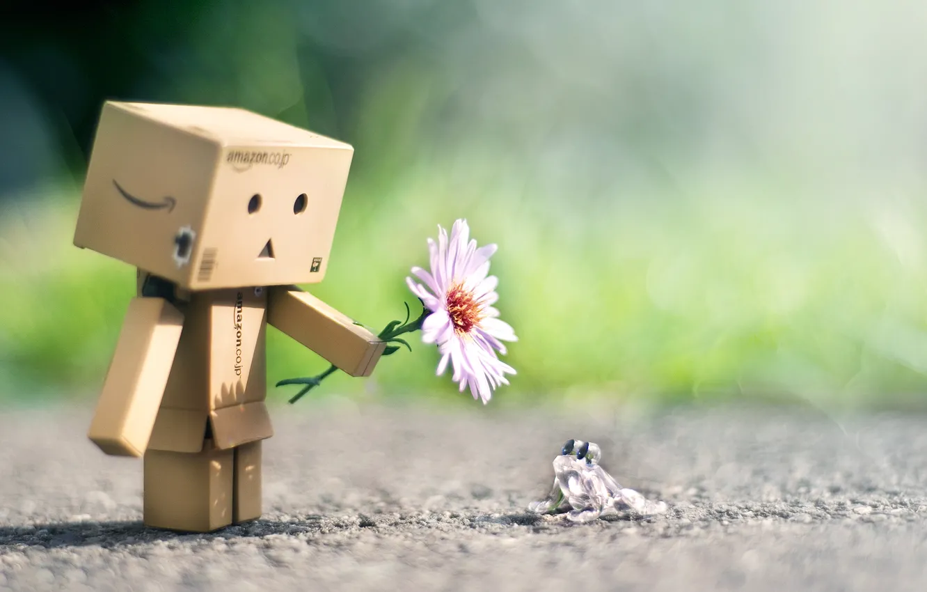 Фото обои дружба, danbo, данбо