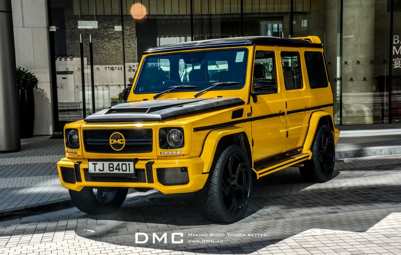 Фото обои Mercedes, Benz, DMC, Yellow, Tuning, Limited Edition, Mercedes Tuning, DMC Mercedes-Benz G88 Limited Edition