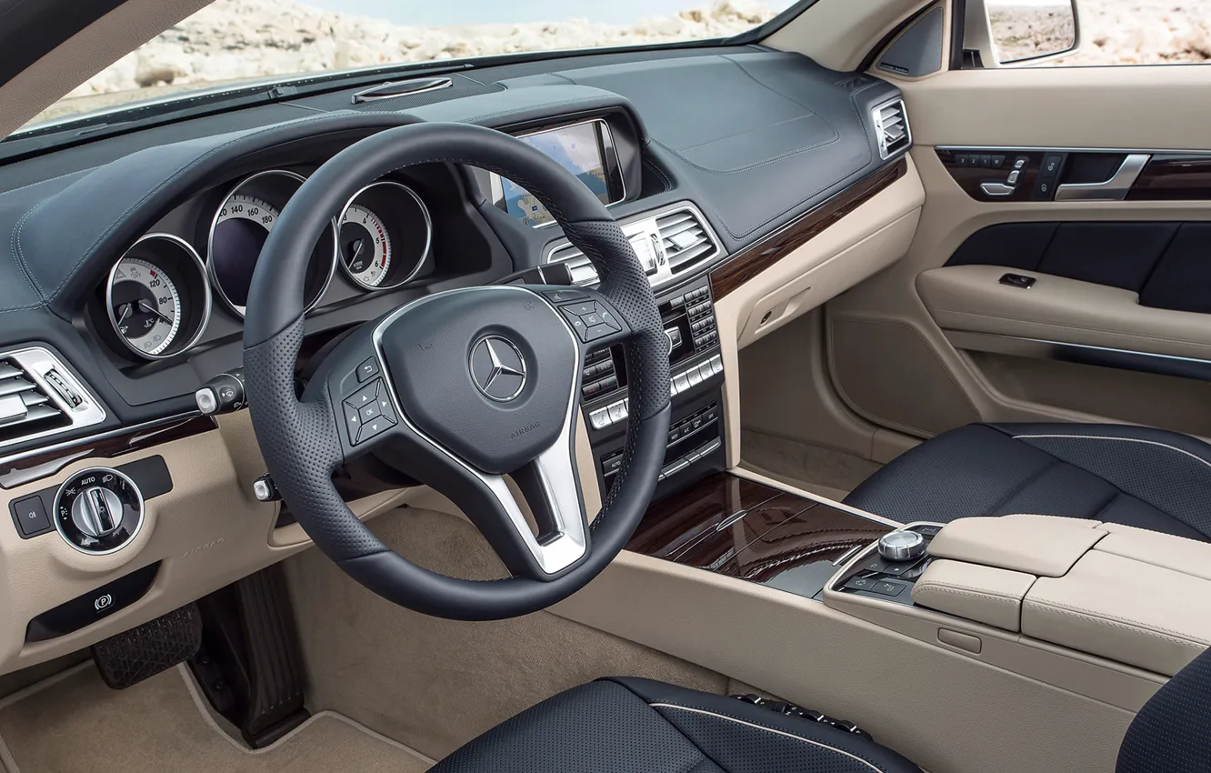 Фото обои Mercedes-Benz, E-Class, interior, 2013