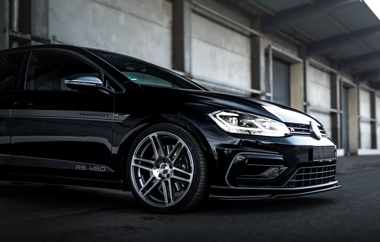 Фото обои Volkswagen, Golf, Golf R, Wheels, Manhart