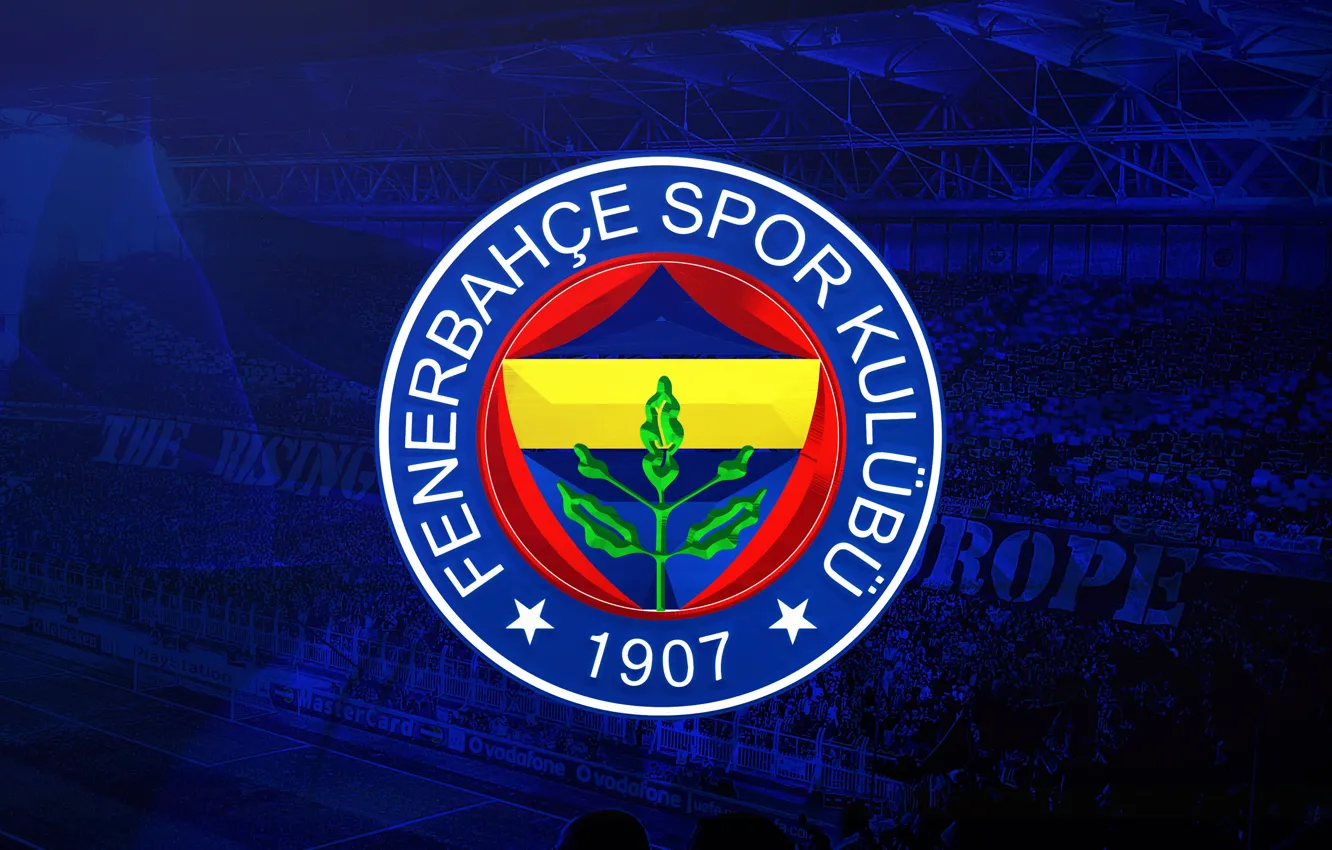 Фото обои wallpaper, sport, logo, stadium, football, fans, Fenerbahce