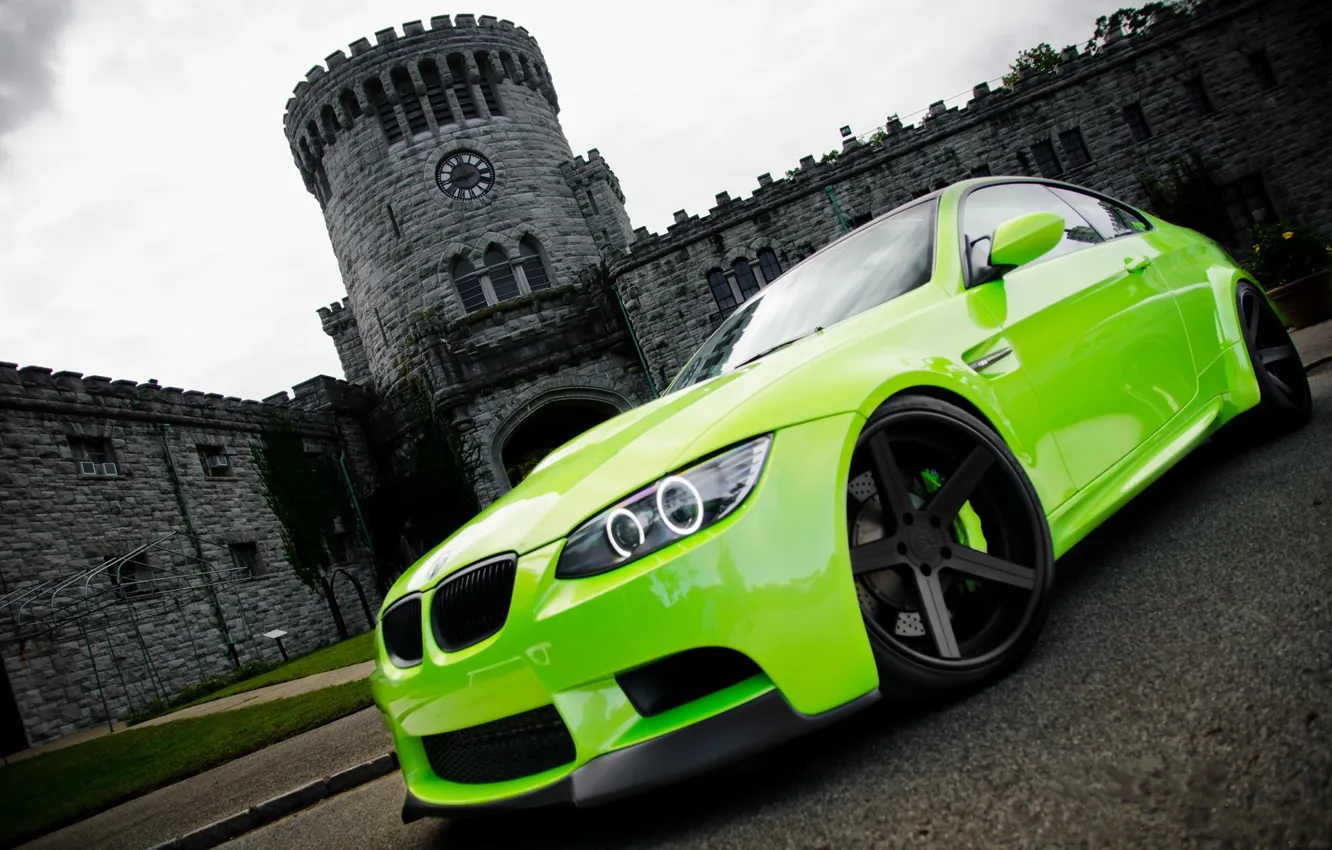 Фото обои зеленый, фото, обои, cars, auto, wallpapers, BMW M3