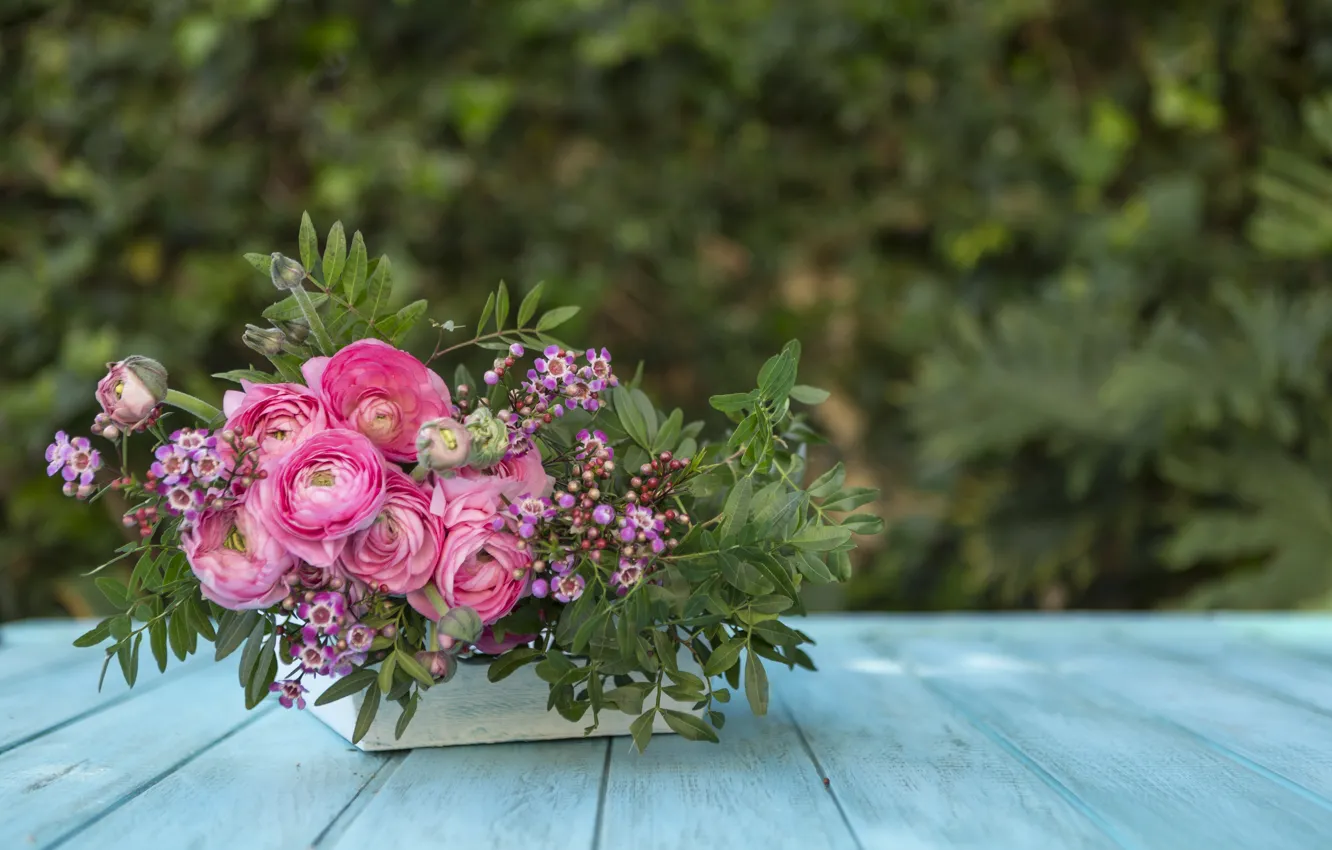 Фото обои цветы, фон, букет, ваза, flowers, background, полевые цветы, vase
