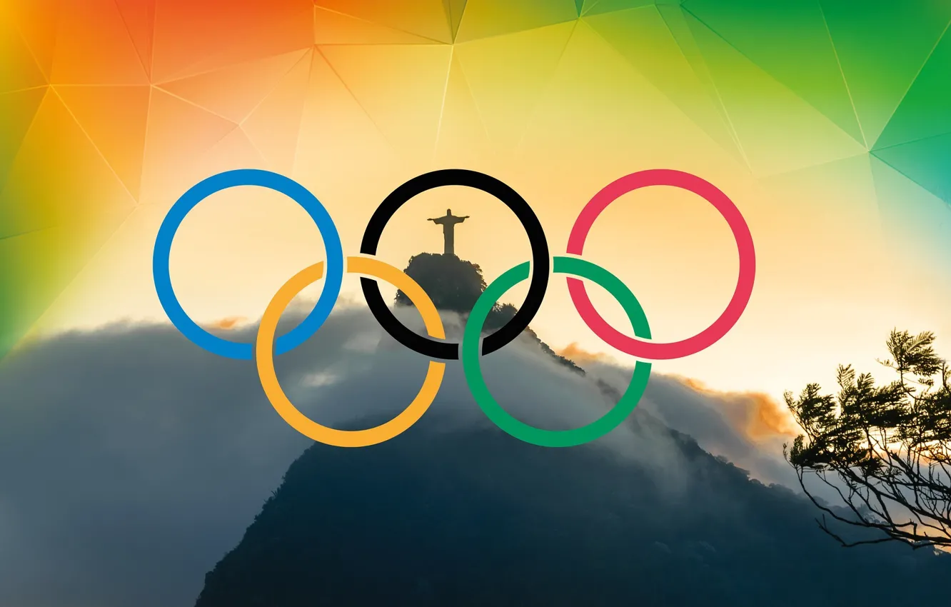 Фото обои Бразилия, Рио-де-Жанейро, Летние Олимпийские игры 2016, Корковаду, Семь чудес света