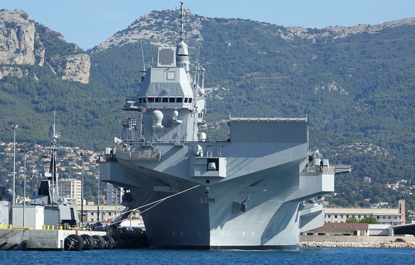 Фото обои УДК, ВМС Италии, LHD Trieste, L9890