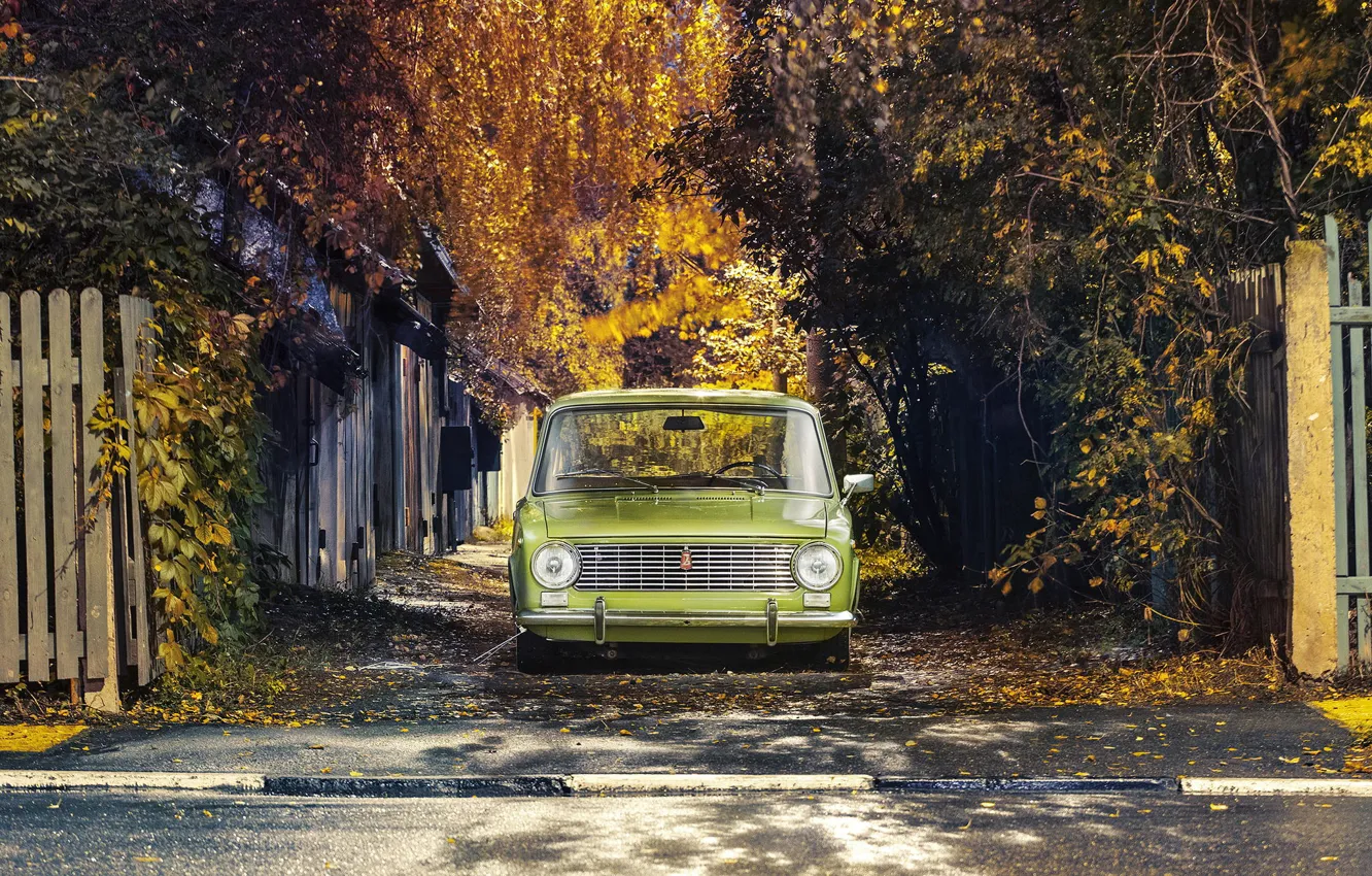 Фото обои car, lada, 2101, stance, resto