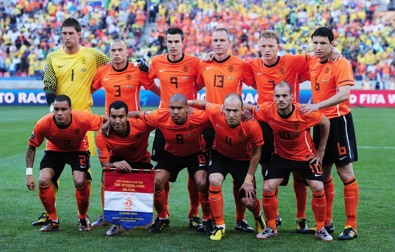 Фото обои футбол, football, robben, holland team, van persie, sneider