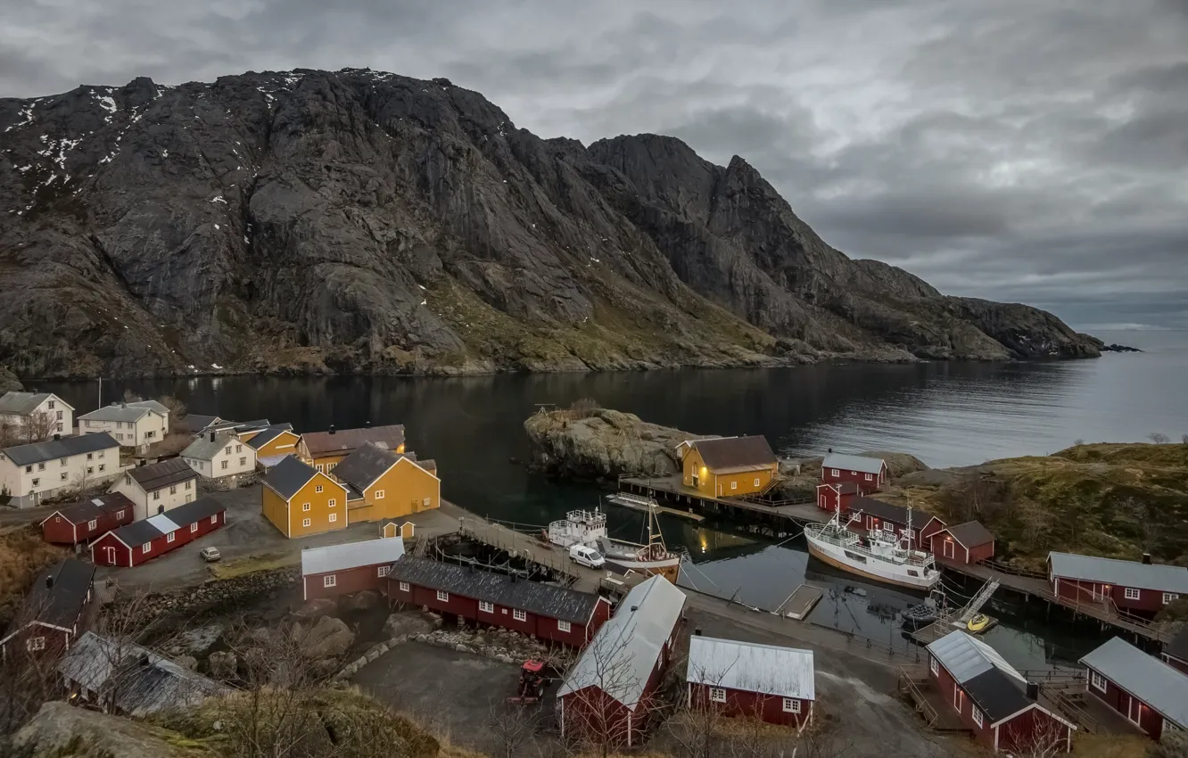 Фото обои природа, island, Lofoten