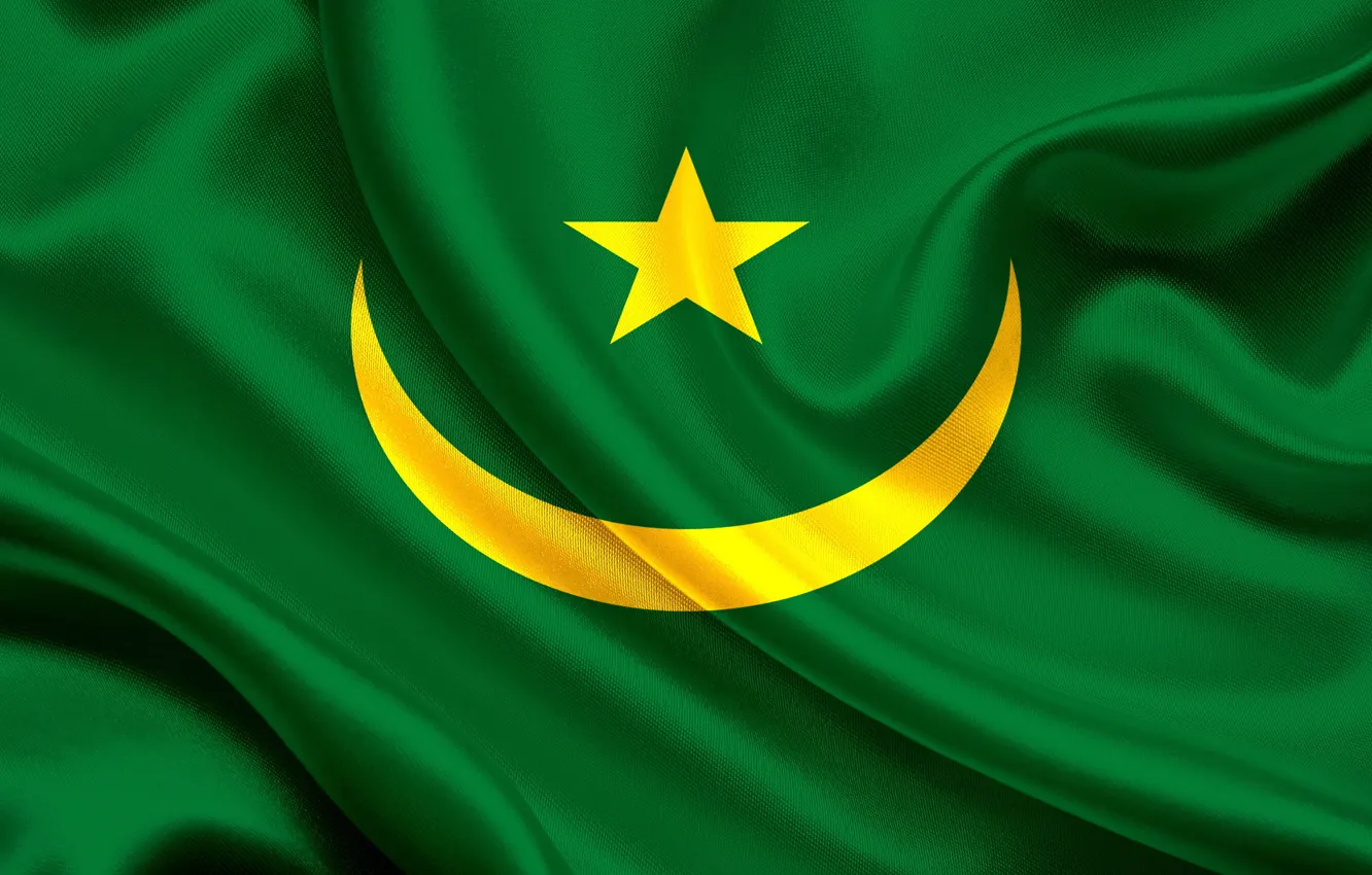 Фото обои Флаг, Мавритании, Mauritania
