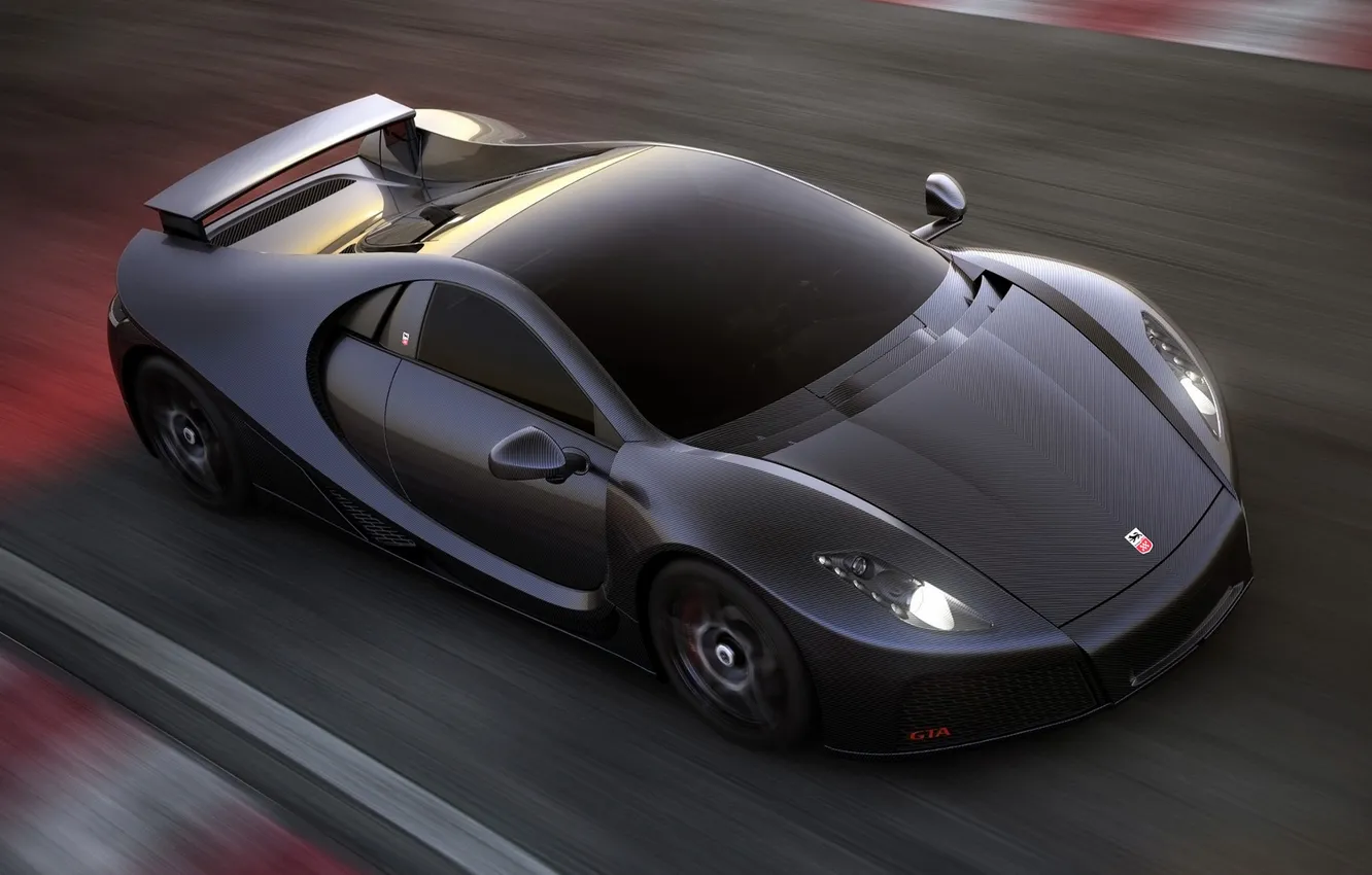 Фото обои скорость, supercar, carbon, Spania, GTA Spano