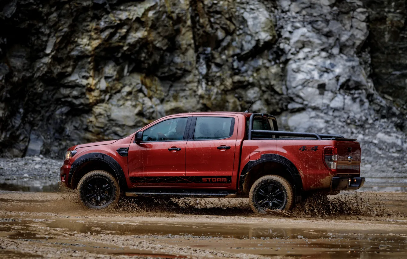 Фото обои Ford, грязь, пикап, Storm, Ranger, 2020, двойная кабина