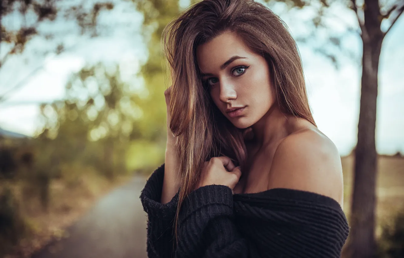 Фото обои взгляд, девушка, Maggie, Borislav Georgiev