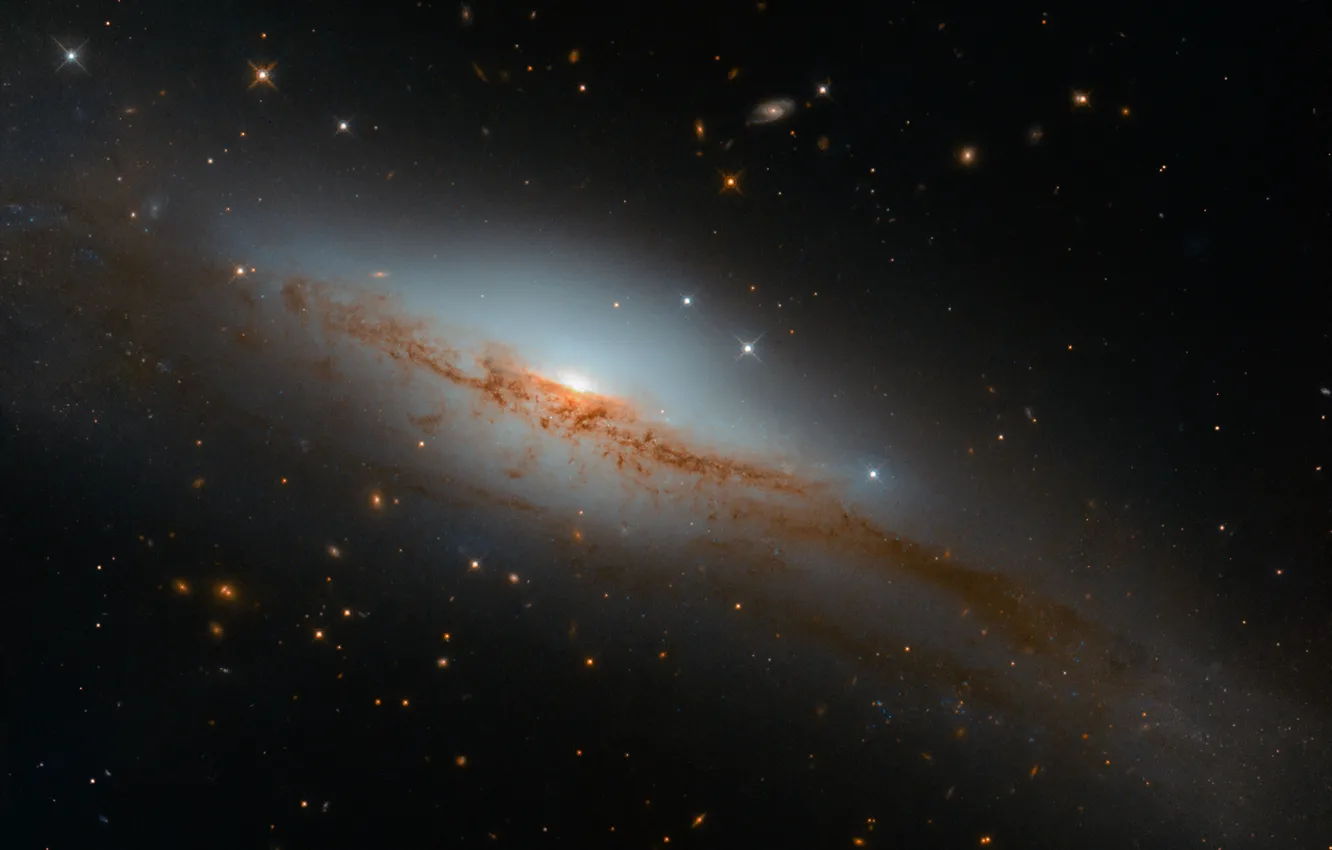 Фото обои космос, пыль, газ, вещество, спиральная галактика, NGC 3749