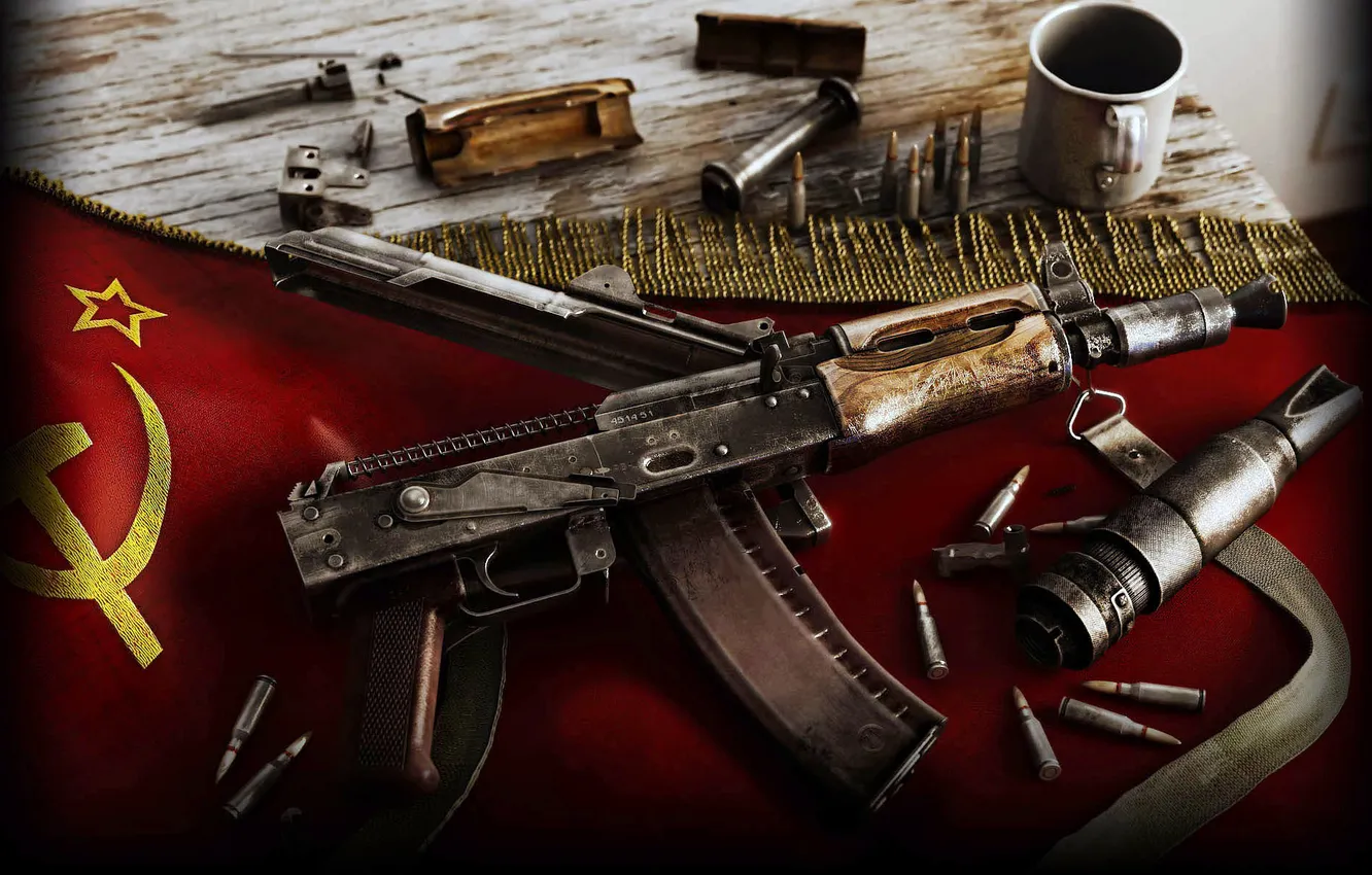 Фото обои Оружие, USSR, Wallpapers, ak-47, kalashnikov