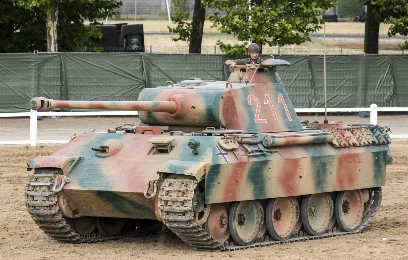 Фото обои войны, танк, Panther, тяжёлый, периода, мировой, Второй