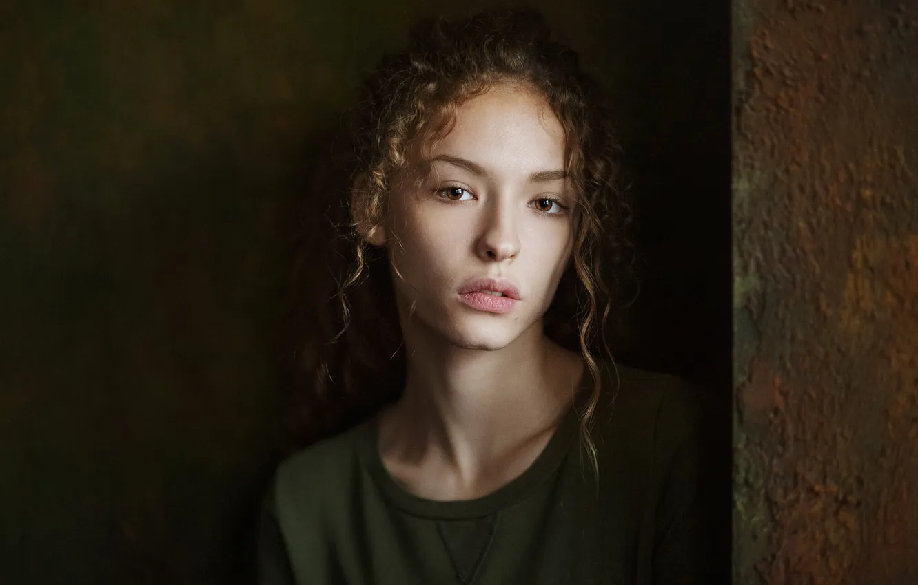 Фото обои Girl, Beauty, View, Face, Hair, Nice, Portait, Aleksanina Elizabeth