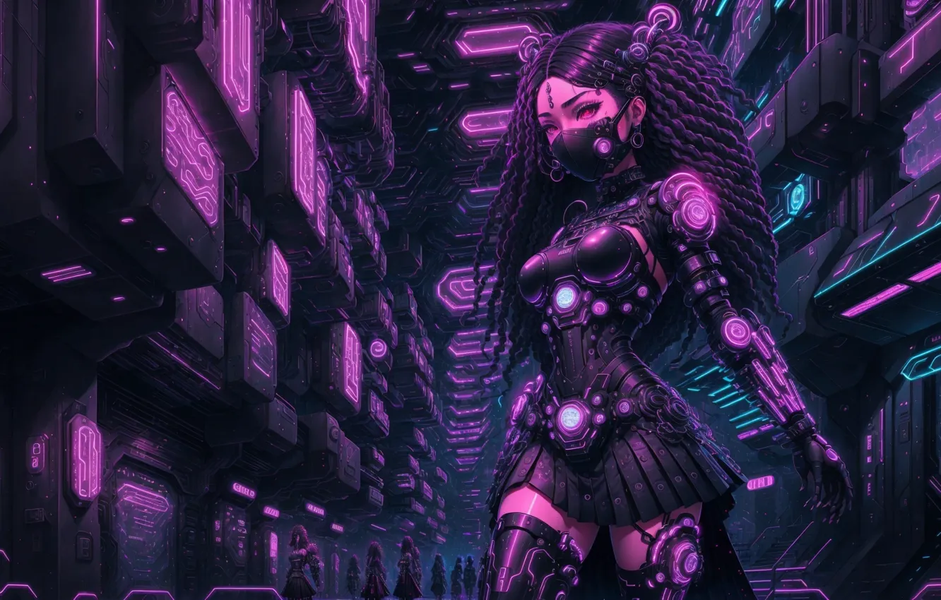 Фото обои girl, Fantastic, cyberpunk