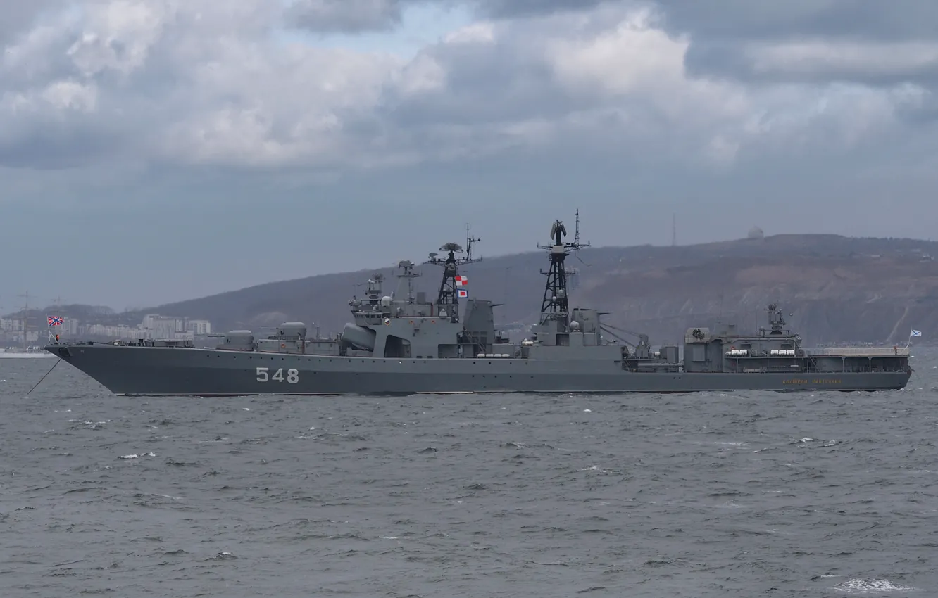 Фото обои корабль, противолодочный, Адмирал Пантелеев