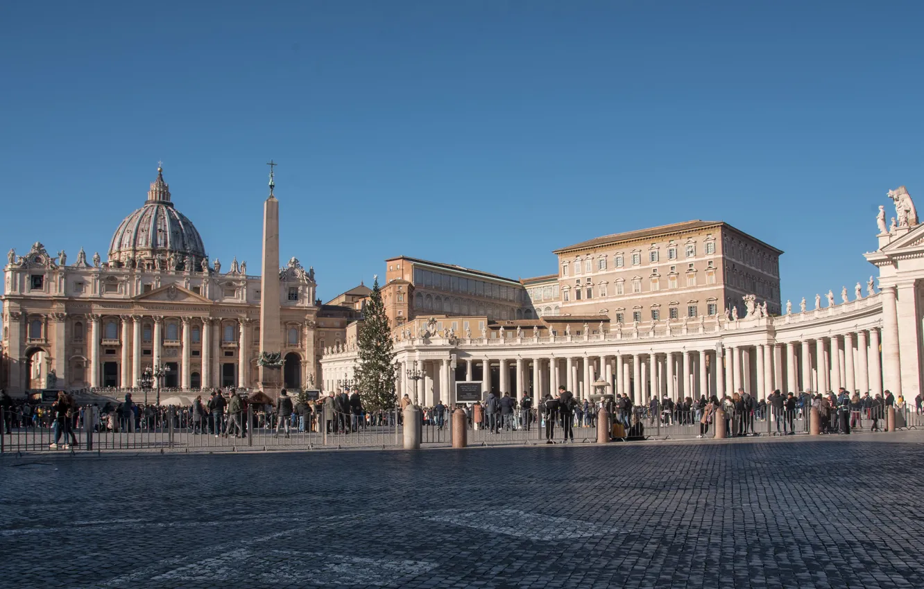 Фото обои Ватикан, Собор Святого Петра, Площадь Святого Петра