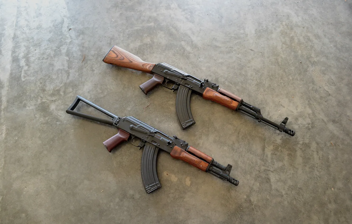 Фото обои оружие, фон, Калашникова, автоматы, АК-74