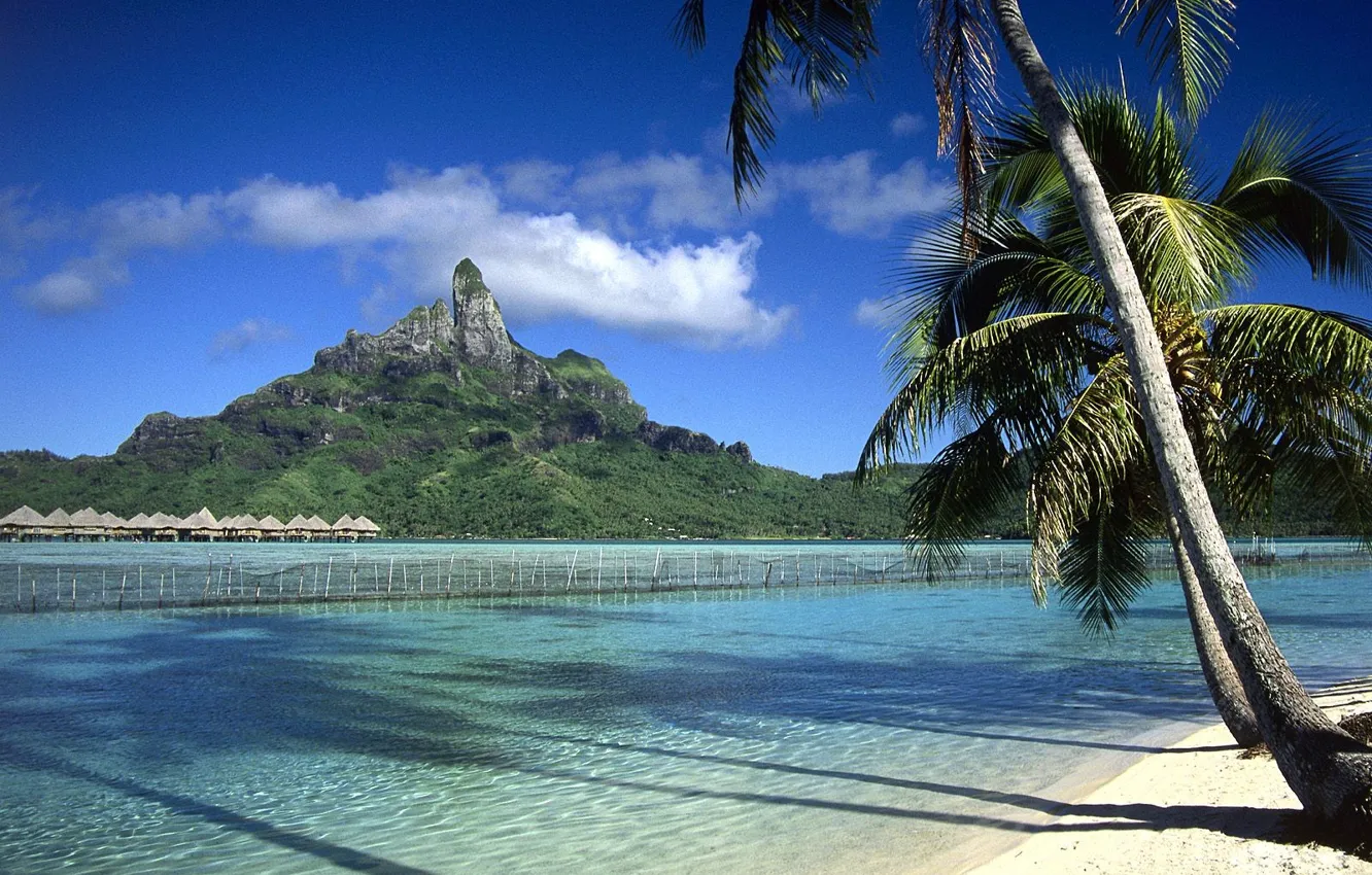 Фото обои Полинезия, Французская, Бора-Бора