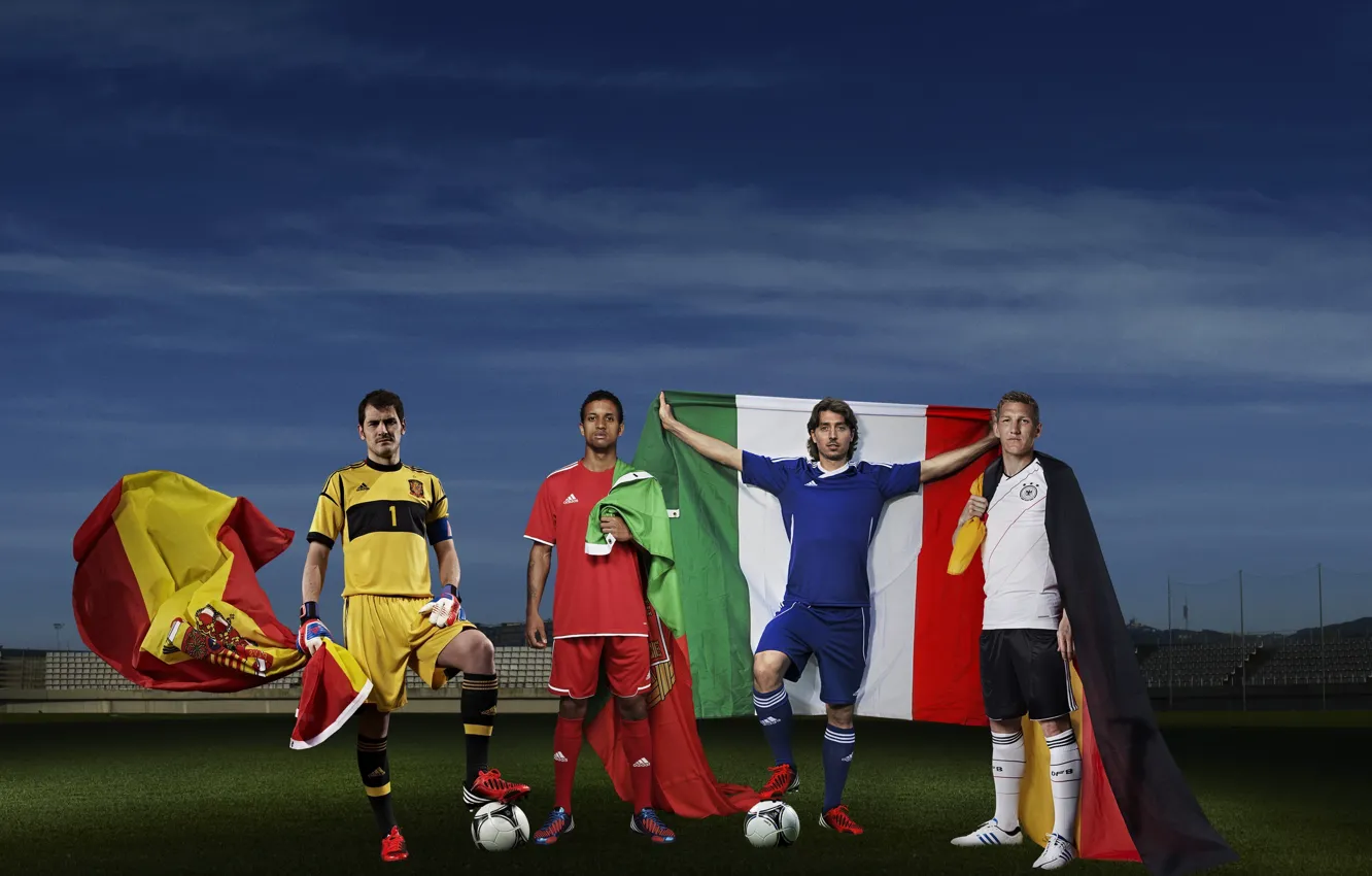 Фото обои футбол, спорт, Германия, Италия, Адидас, sport, флаги, Португалия