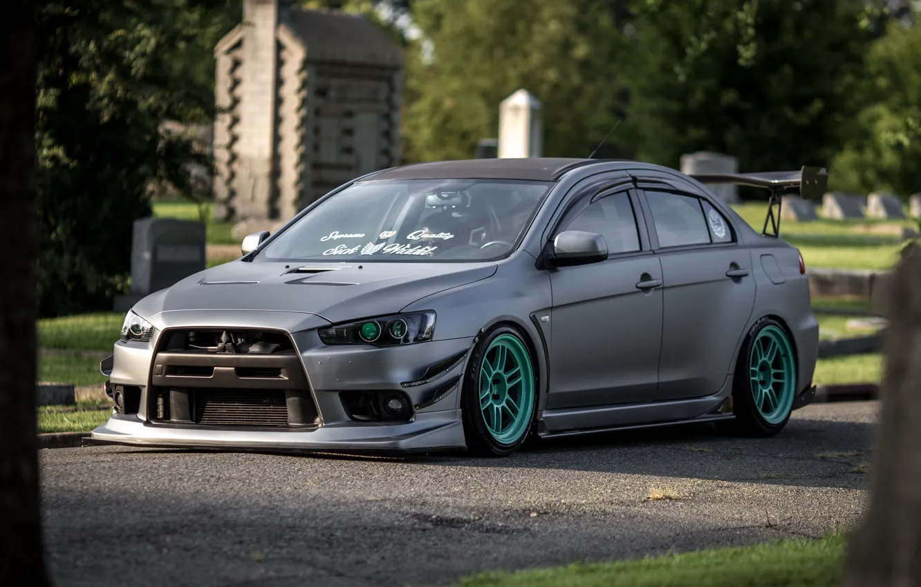 Фото обои mitsubishi, tuning, lancer, evolution