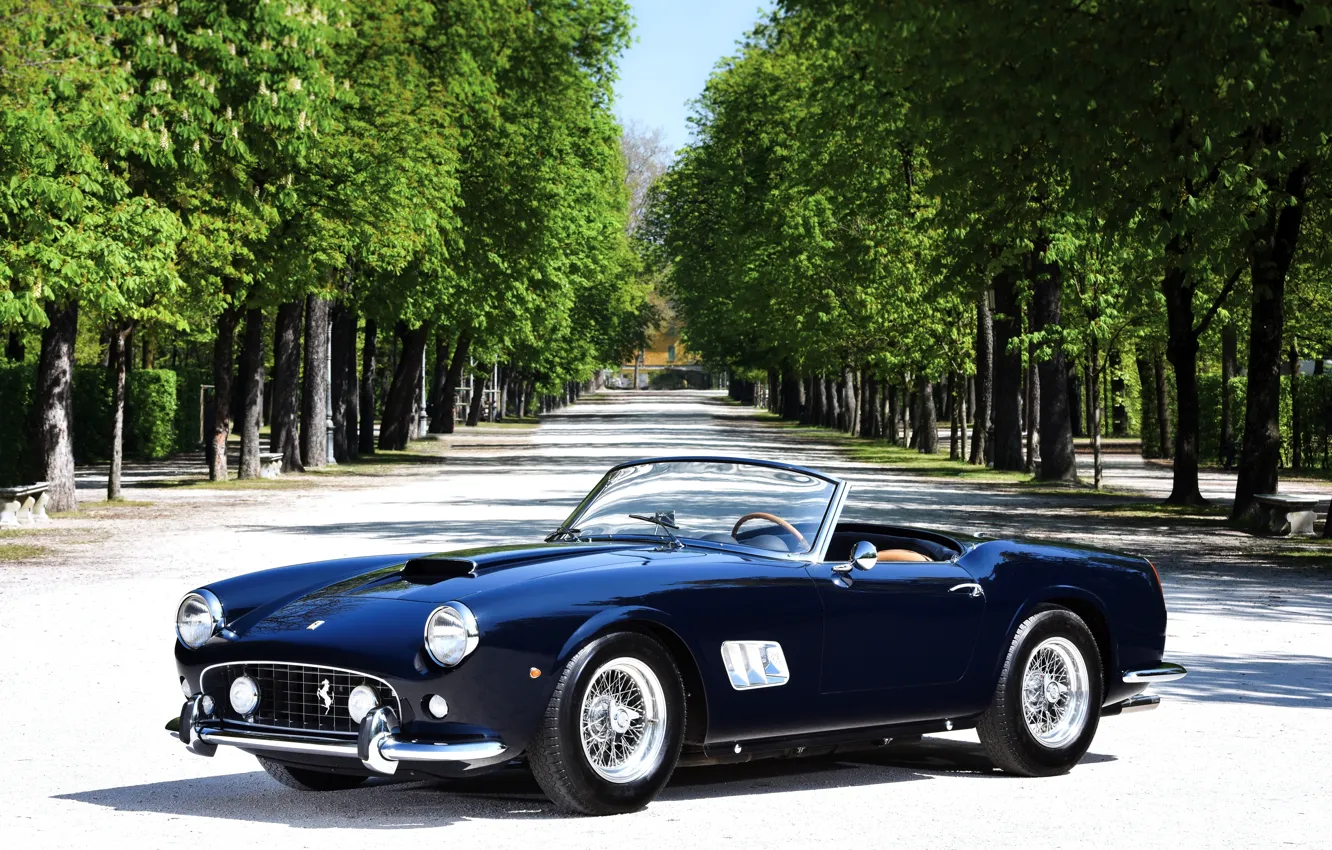 Фото обои Ferrari, феррари, калифорния, Spyder, California, спайдер, 1963, 250 GT