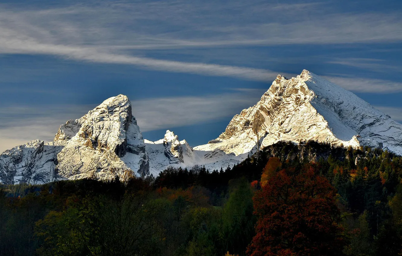 Фото обои осень, горы, Альпы
