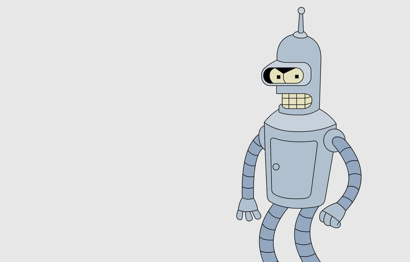 Фото обои робот, Бендер, Футурама, Futurama, Bender Bending Rodriguez