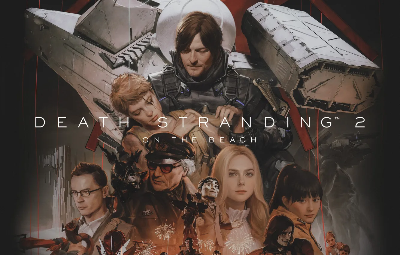 Фото обои Norman Reedus, Key Art, 2026 Games, Games, Death Stranding 2: On the Beach