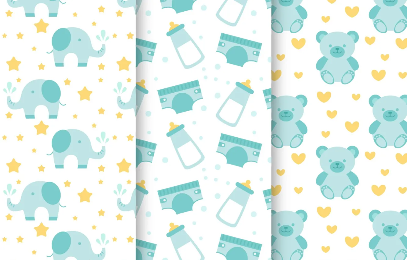 Фото обои фон, обои, текстура, Baby, patterns, collection, детская комната