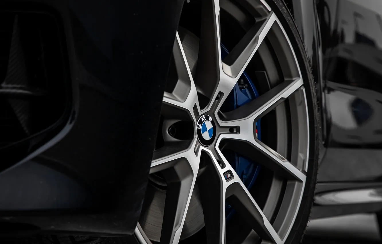 Фото обои чёрный, купе, колесо, BMW, Gran Coupe, 2020, 8-Series, 2019