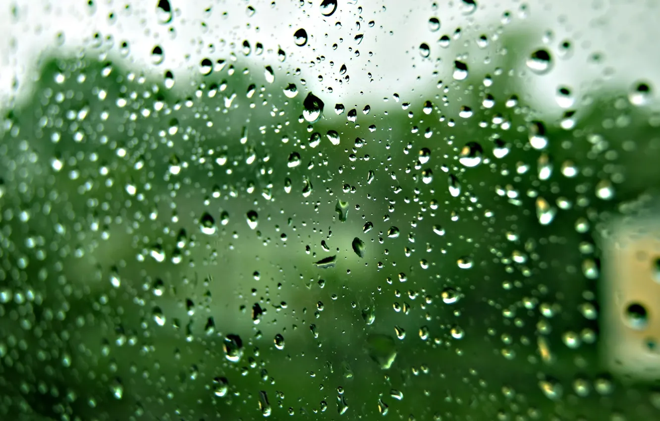 Фото обои стекло, вода, капли