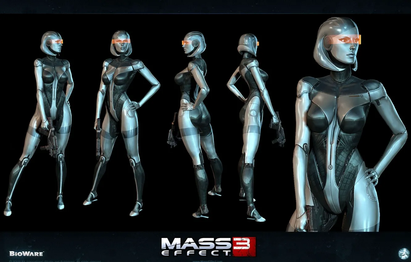 Фото обои робот, EDI, Сузи, Mass Effect3